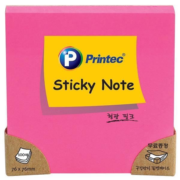 sticky note neon pink, 76x76mm 8.19 元 (usd  1.15