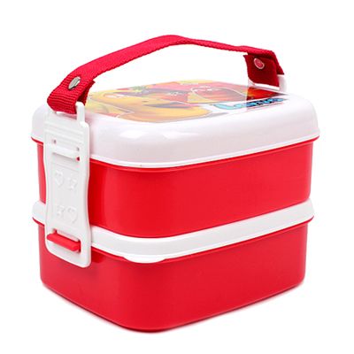2 Tired Stackable Side Dish Box(S) Red 