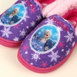Elsa Indoor Fur Slippers Purple, 160-220mm