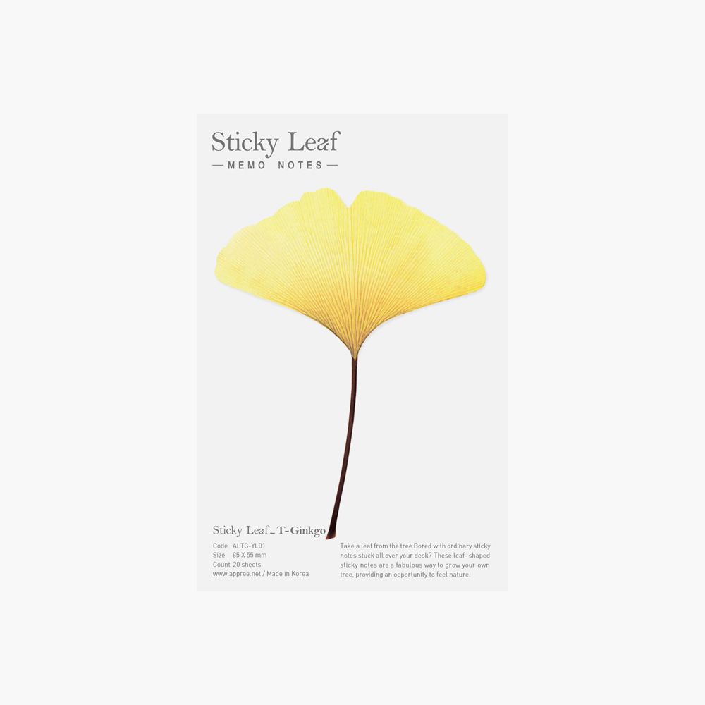 Sticky Leaf_Tracing Ginkgo(Yellow,M)