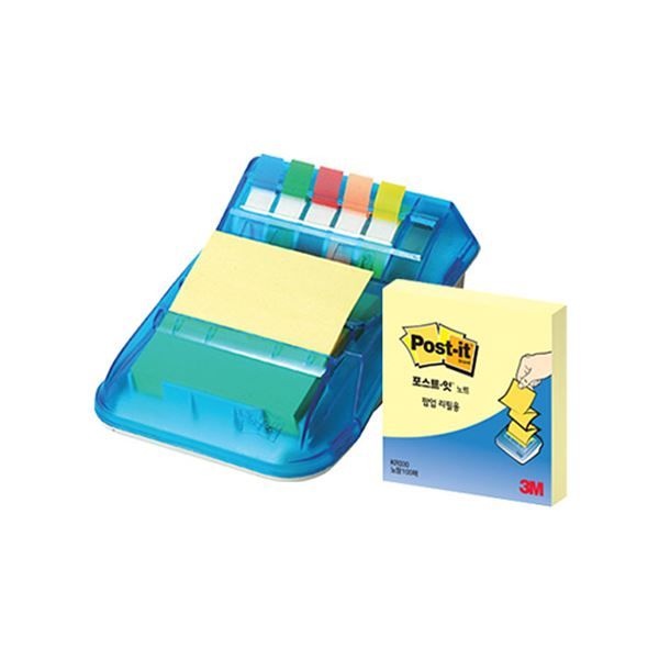 Post-it Pop Up Sticky Notes With Dispenser, 76X76mm, 1 Refill Pad& 1 Flags Pad(KR-2001)
