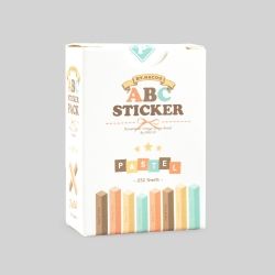 ABC Sticker Pack-02 Pastel