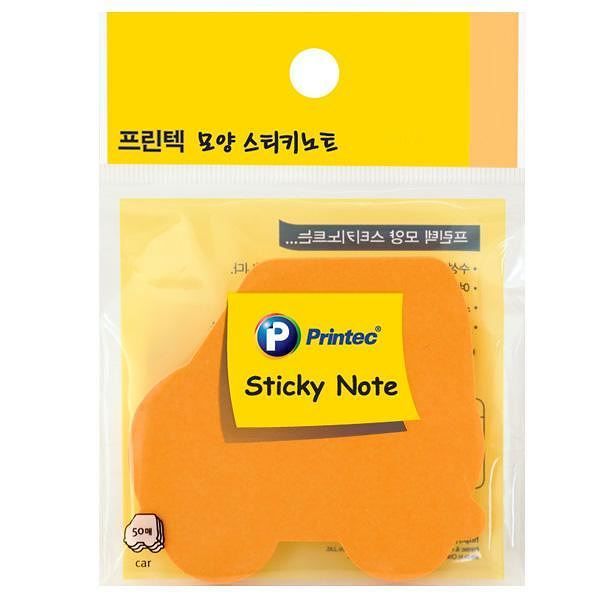 DI015 Sticky Note, Car shapes, Orange, 50 Sheets  