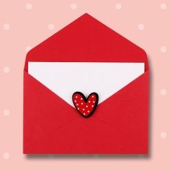 Dotted Heart Mini Card 