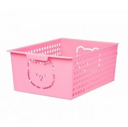 Bear Basket Pink(L), 410x295x171mm