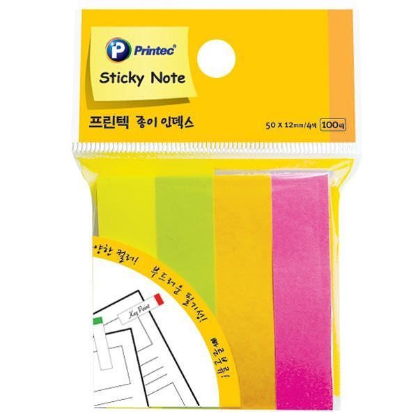 Paper Index Neon Colors, 4 Colors  