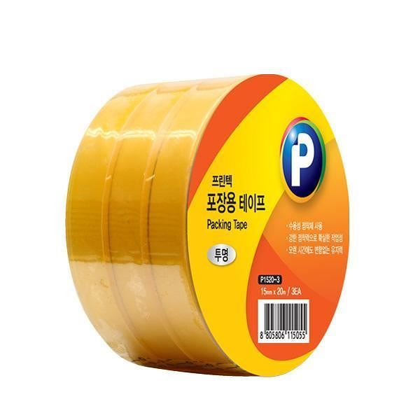 Packing Tape Clear 3EA 15mmX20m 