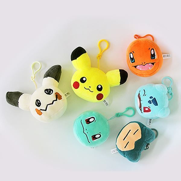 Soft Poketmon Face Bag Charm