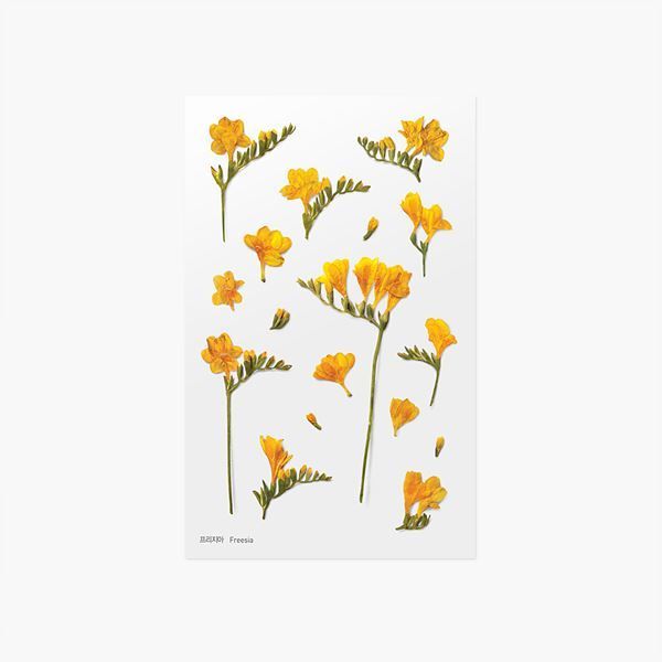 Press Flower Stickers_Freesia