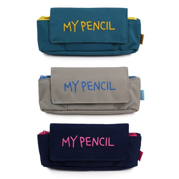 Simple Rolling Band Pencil Pouch 