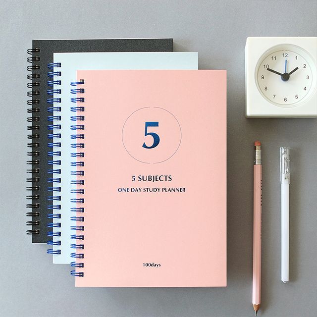 One day Study Planner - 5Subject (100days)