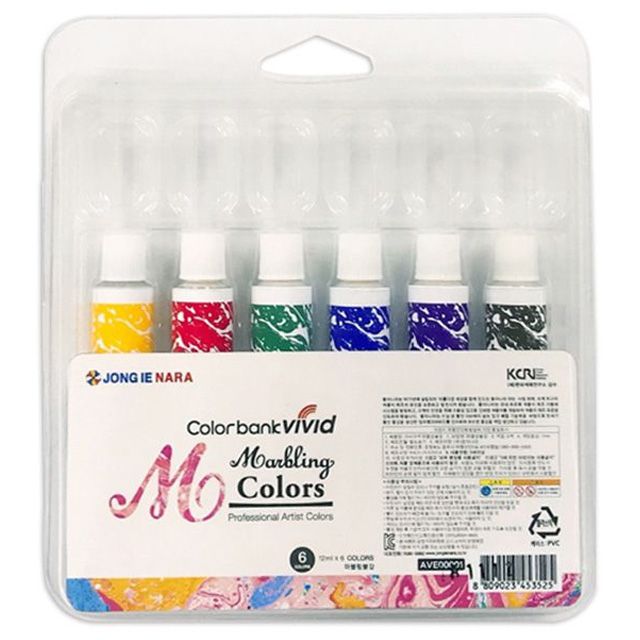 Marbling Paint 6Colorsx12ml