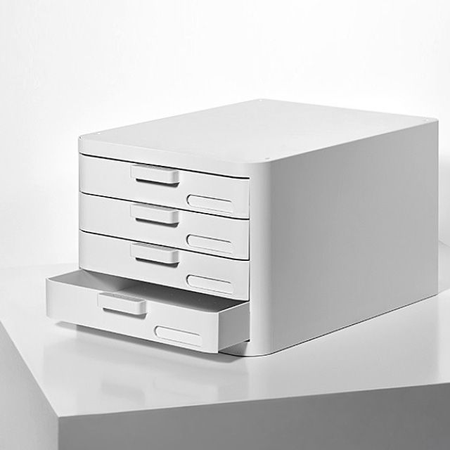 LITEM Compact File Cabinet 4 Drawer 