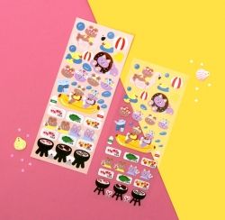 Juicy Bear Seal Sticker 6pcs [10-15]