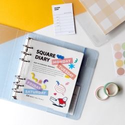 SQUARE DIARY - A6 Wide