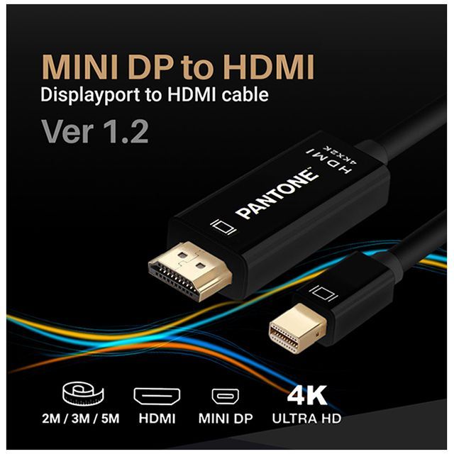 PANTONE MINI DP to HDMI 3M Display Cable