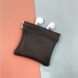 Multipurpose Earphone Mini Leather Storage Pouch