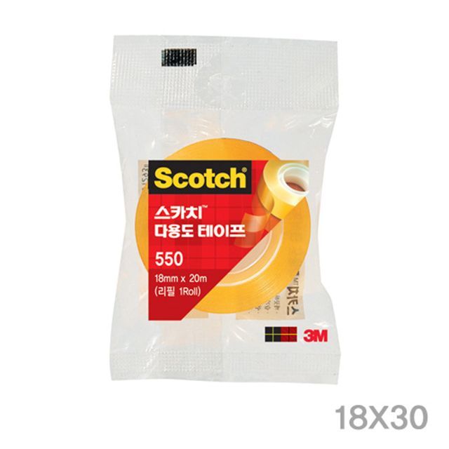 Scotch tape 550 refill (18mmx30m)_12pcs