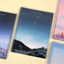 Sunset Simple Half Line Notebook 
