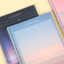 Sunset Simple Half Line Notebook 