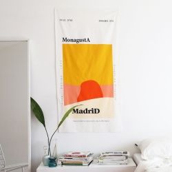 MonagustA Fabric Poster Madrid