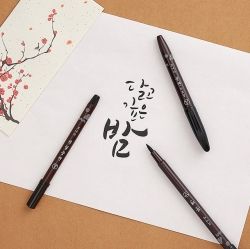 New Brush Pen For Calligraphy, Drawing  with One Ink Refill
