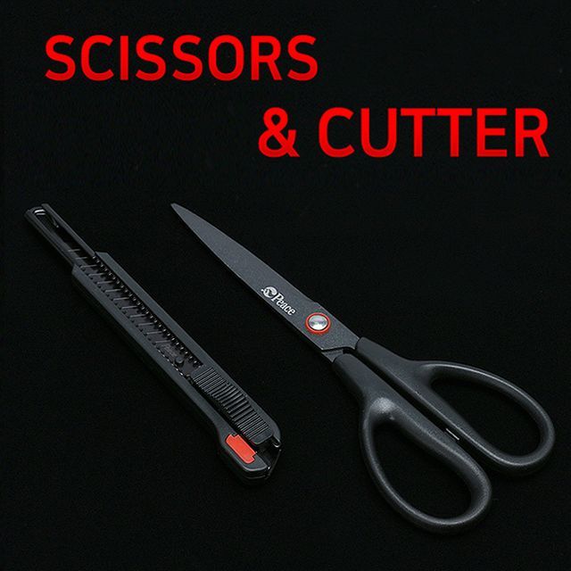 Black Scissors & Cutter set