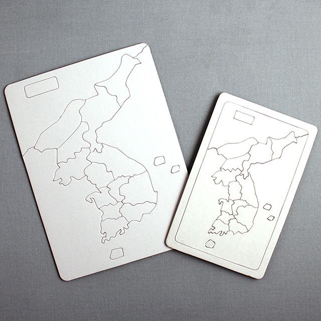 Korean map  paper puzzle (s)
