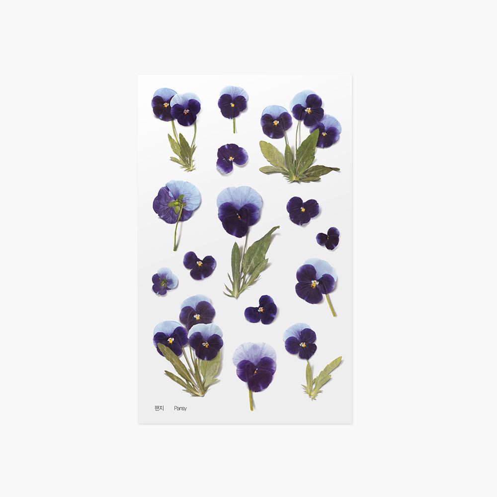 Press Flower Stickers_Pansy