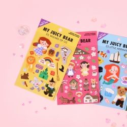 Juicy Bear Remover Stickers Set, Fairy Tale [01-08]