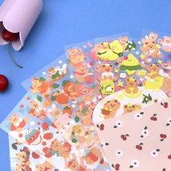 Juicy Remover Stickers Set, Fruits [01-08]