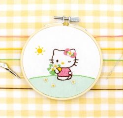 Hello Kitty Embroidery Class Kit : Hello SPRING