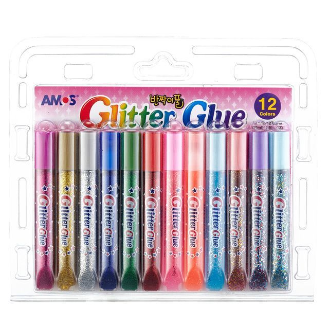Glitter Glues Chrome Shell 12Colors 