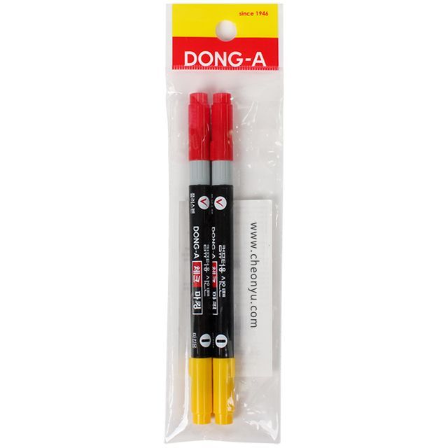 Check Marking Pen 2ea, with Red Cap