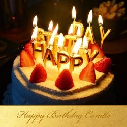 Happy Birthday Candles (GOLD)