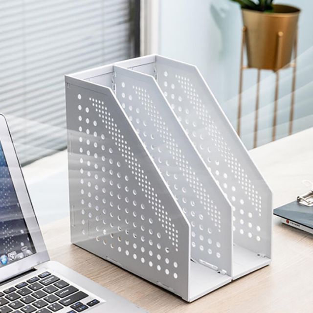 Folding Book Standr, 2 Vertical Compartments 