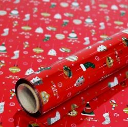 Foil Christmas Wrapping Paper, 530mmx17m 