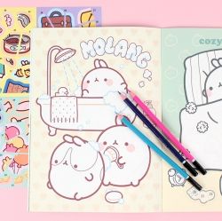 MOLANG Coloring Sticker Art Book (random)