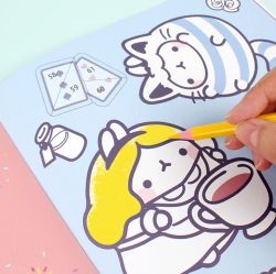 MOLANG Coloring Sticker Art Book (random)