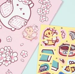 MOLANG Coloring Sticker Art Book (random)