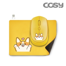 Puppy Wireless Mouse and Pad set 