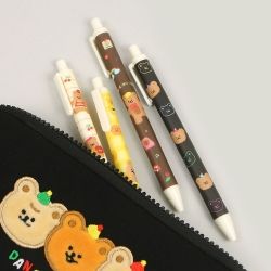 Dancing Bear Ballpoint Pen 0.38 mm, Black, 10ea 