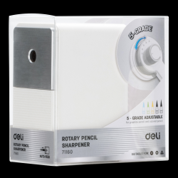 Automatic Pencil Sharpener, 5 Pencil Nib Options (White)