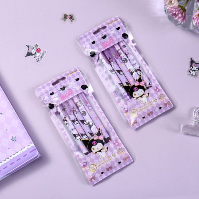 Sanrio Characters Good Time Ball Point Pen 5P Set 0.5mm