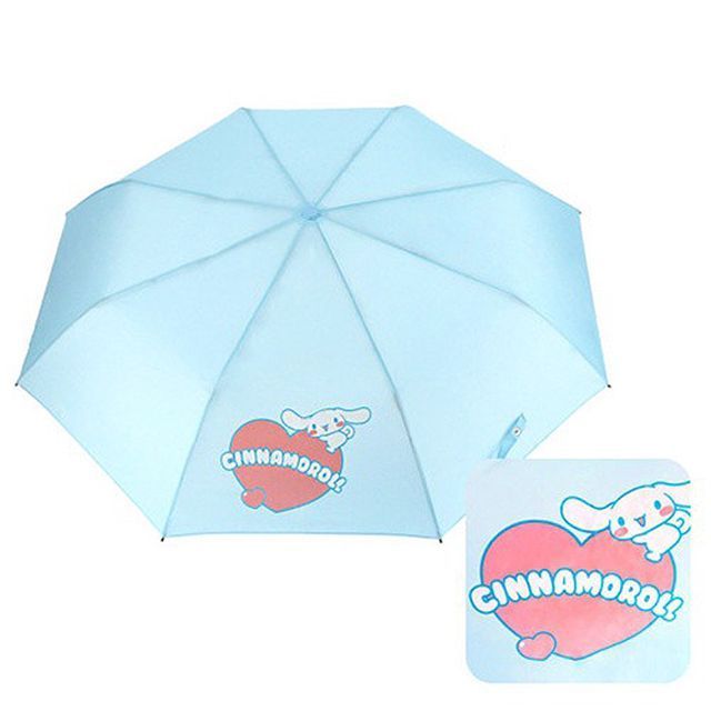 Sanrio Characters 55 Heart Compact Umbrella, Cinnamoroll