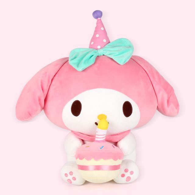 대형 마이멜로디 생일케이크 인형 45cm