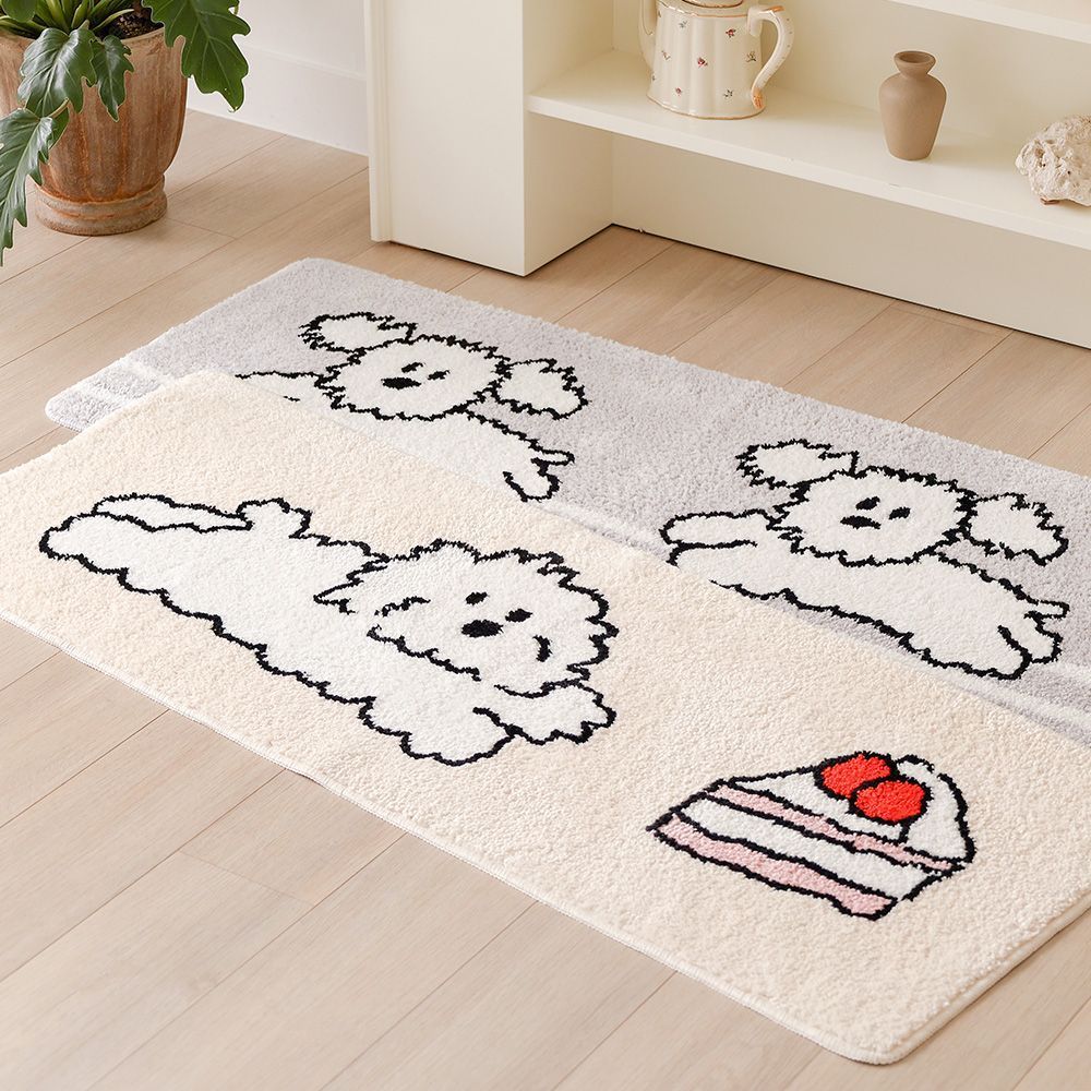 Little paper Long Bath rug