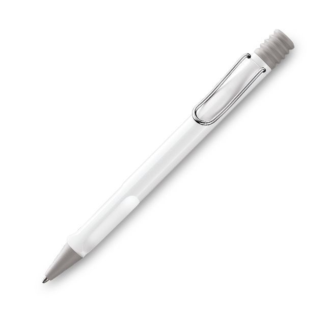 219 Safari Ballpoint Pen Shiny White