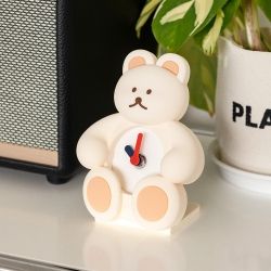 DONATDONAT Bear Silicone Table Clock