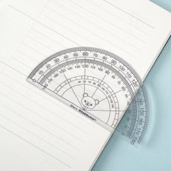 Rilakkuma Triangular Ruler & Protractor Set, 30pcs